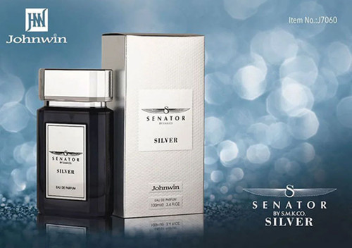 ادکلن مردانه سناتور سیلور نقره ایی جانوین (Senator Silver) حجم 100 میل